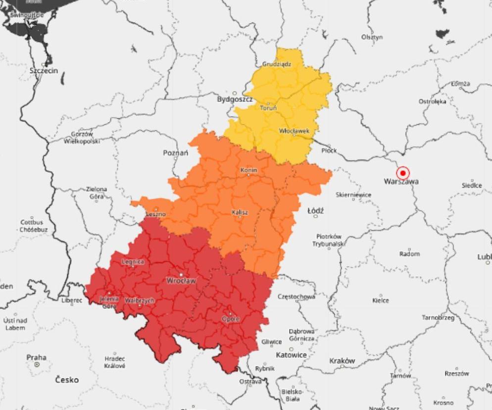 Pogoda w najbliższy weekend nie będzie łaskawa dla województwa śląskiego. Ogromne opady nad regionem