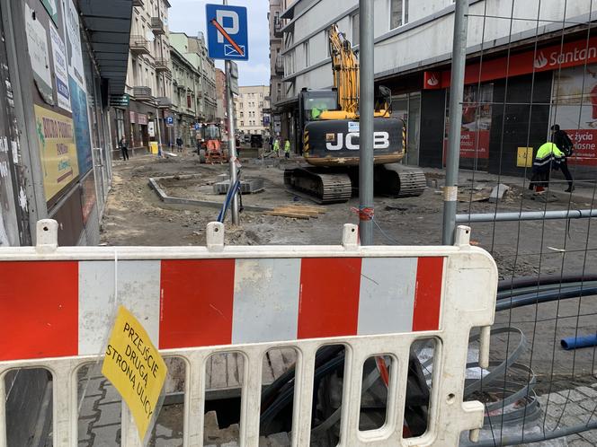 Remont ulicy Targowej w Sosnowcu zaskoczył właścicieli sklepów