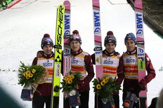 Kamil Stoch, Dawid Kubacki, Jakub Wolny i Piotr Żyła