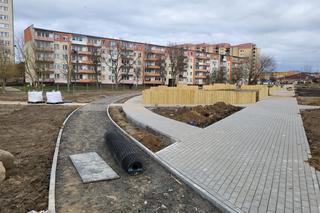 Wieża dla jaskółek na psim polu na osiedlu Zawadzkiego