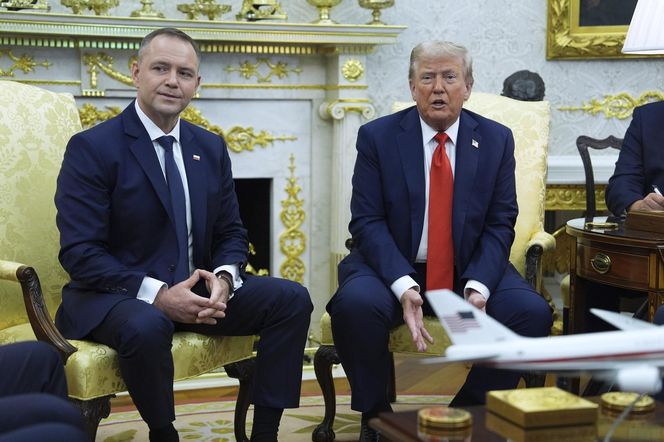 Konferencja Nawrockiego i Trumpa przed rozmowami w Białym Domu