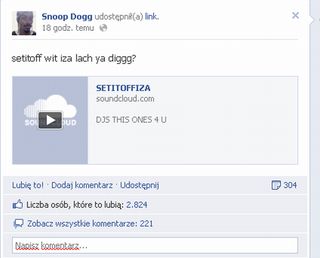 SNOOP DOGG SETTITOFFIZA