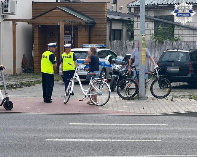 Policjanci polowali z drona na pieszych i rowerzystów