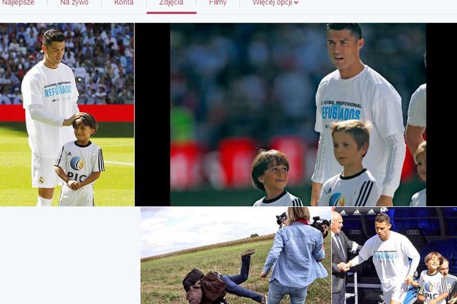 Cristiano Ronaldo i syn uchodźcy z Syrii