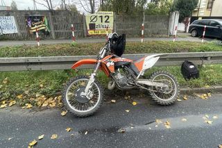 Wypadek i kolizja w Aleksandrówce - Oba zdarzenia w tym samym czasie i z udziałem motocykli crossowych