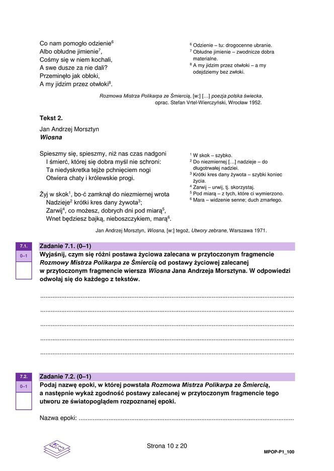 Matura 2025 - język polski