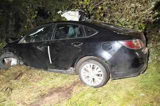 Dramat pod Siedlcami. Najpierw zderzył się z łosiem, później huknął w naczepę ciężarówki 