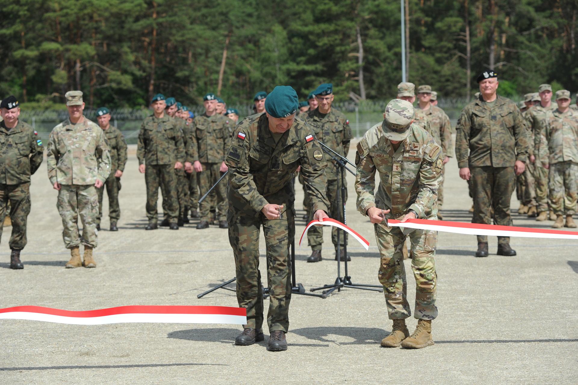 Miejsce stacjonowania wojsk na poligonie drawskim gotowe. To polsko - amerykańska inwestycja