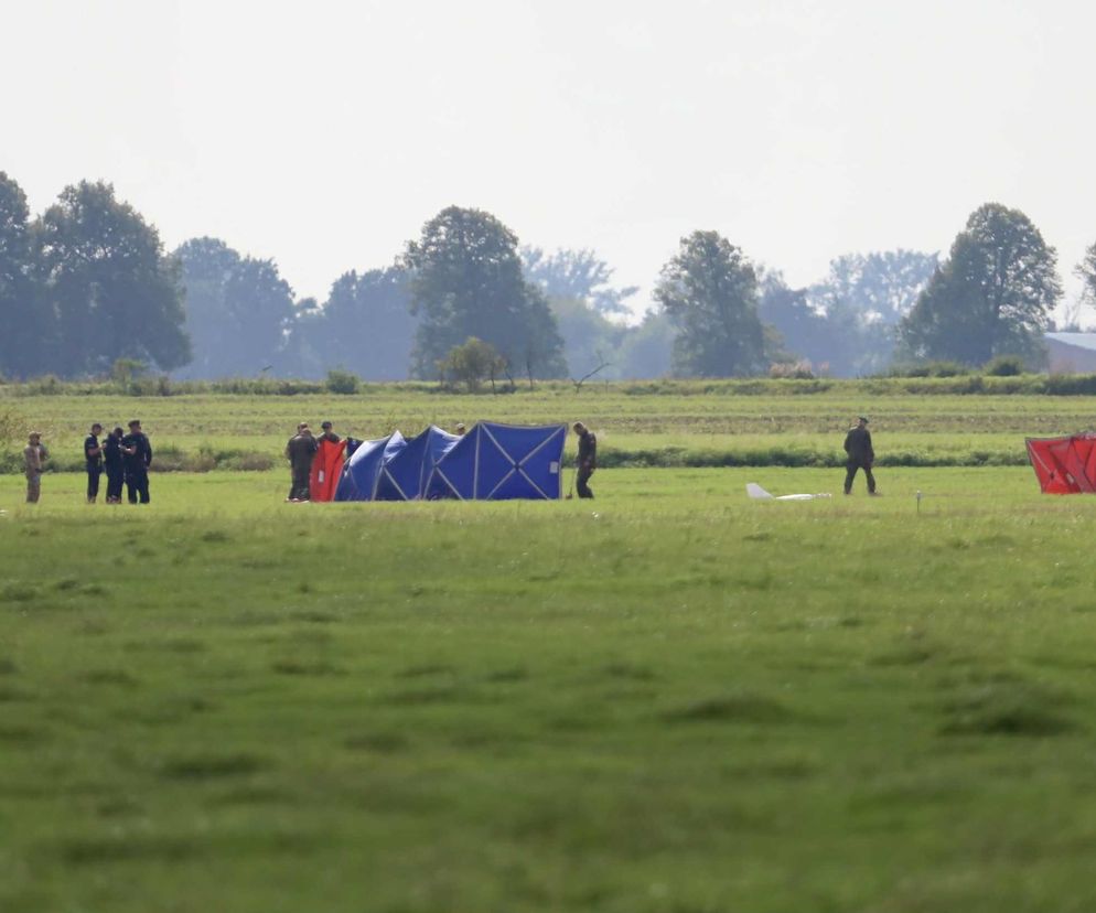 Dron runął na pole rolnika pod Elblągiem