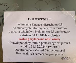 Miesiąc bez windy w 10-cio piętrowym bloku. Mieszkańcy wieżowca w Lublinie z dnia na dzień muszą korzystać ze schodów