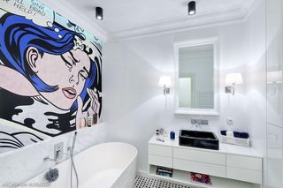 Tapeta samoprzylepna w łazience