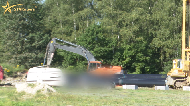 Dramat na budowie gazociągu pod Tarnowem