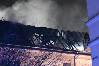 Pożar kamienicy w Szczecinie