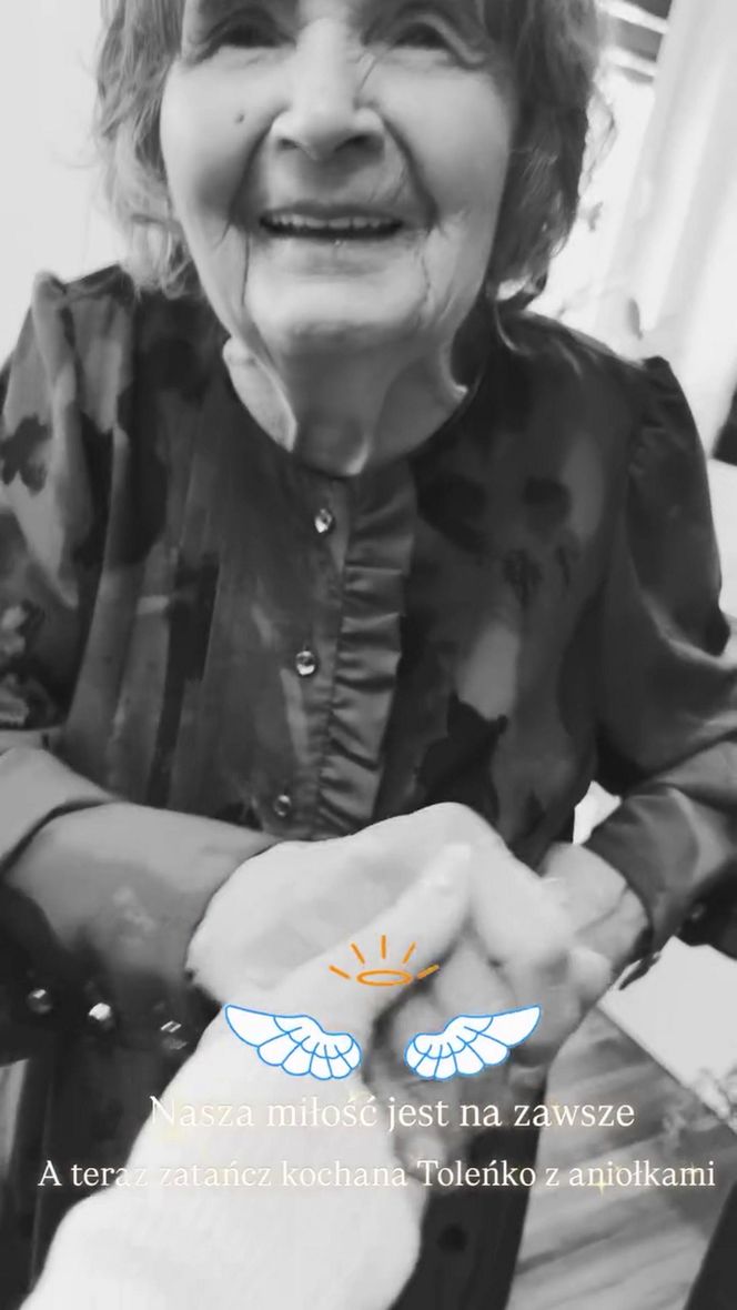 Herbuś pięknie pożegnała babcię