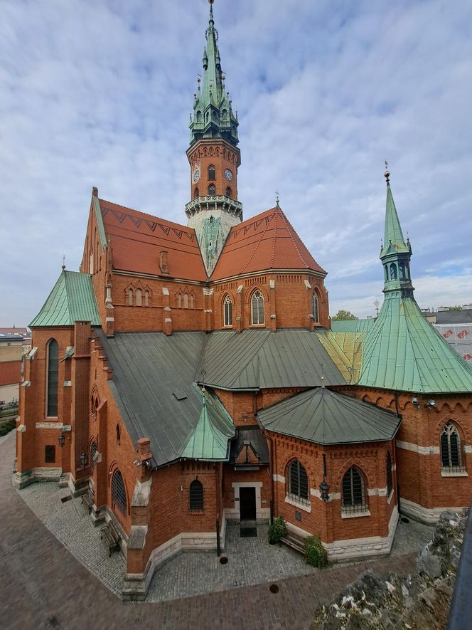 Ogród za kościołem św. Józefa w Krakowie