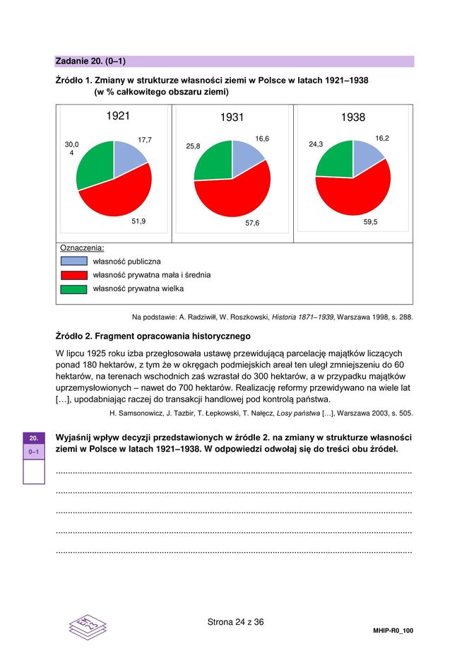 Próbna matura z historii rozszerzonej - arkusz CKE