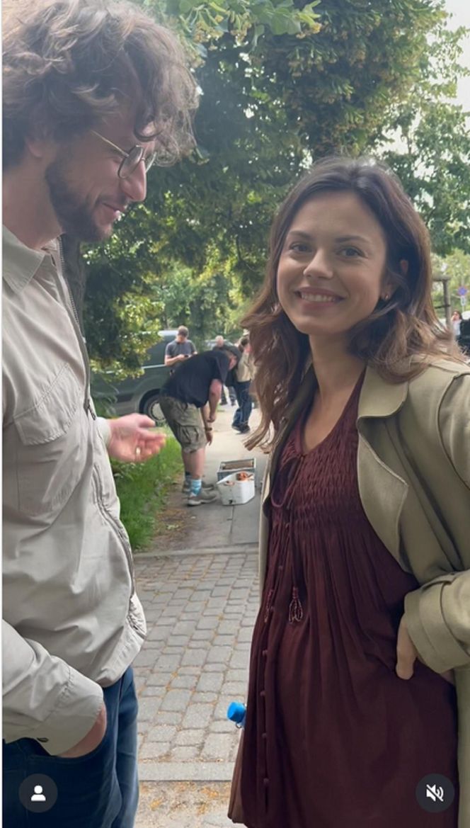 M jak miłość na planie. Kasia (Paulina Lasota), Mariusz (Mateusz Mosiewicz)