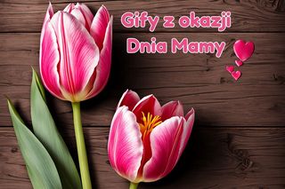 Gify na Dzień Mamy 2025. Kolorowe obrazki z życzeniami