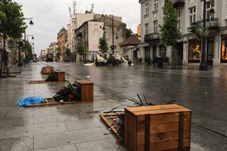 8 Krajobraz po nawałnicy w centrum Łodzi