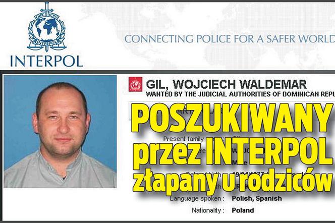 Poszukiwany przez Interpol złapany u rodziców