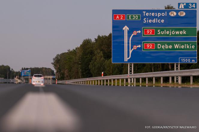 Autostrada A2: Nowy odcinek już otwarty. Z Warszawy do Mińska Mazowieckiego bez korków