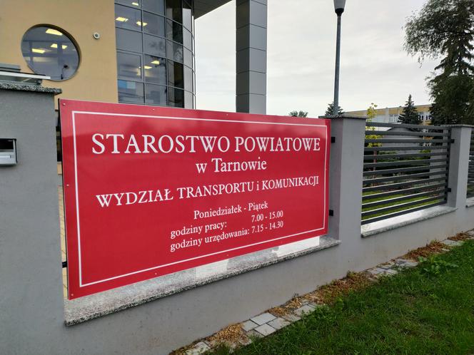 Wydział Komunikacji Starostwa Powiatowego w Tarnowie