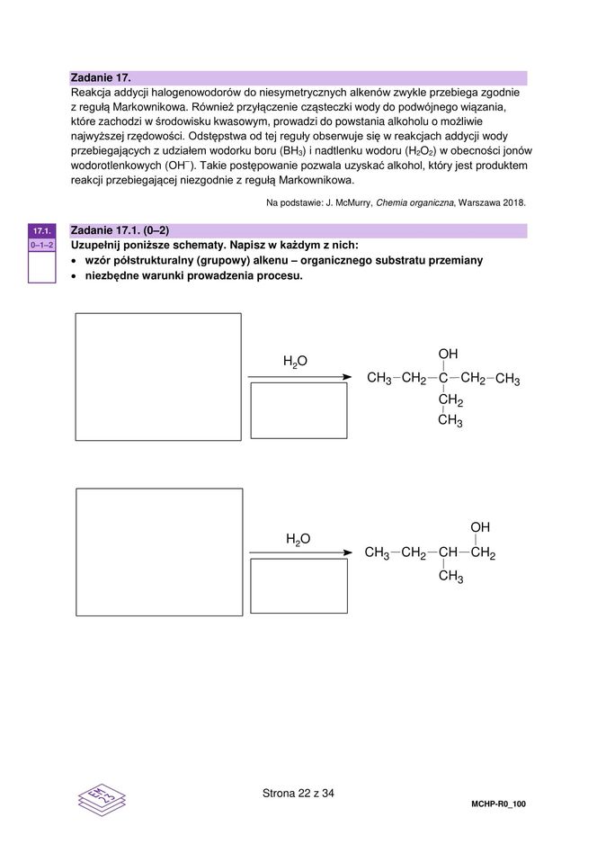 Matura 2025 chemia rozszerzona - arkusz CKE 16.05.2025 - Formuła 2023