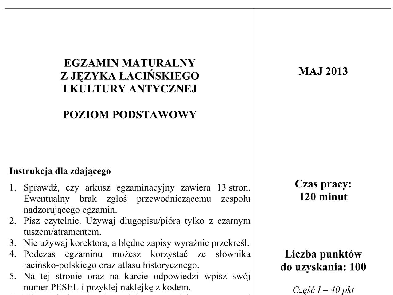 Łacina podstawowa 1