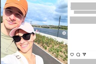 Daniel Nawrocki z koleżanką 