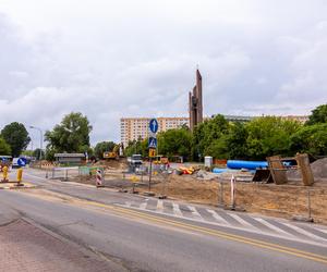 Budowa tramwaju na Stegny w Warszawie