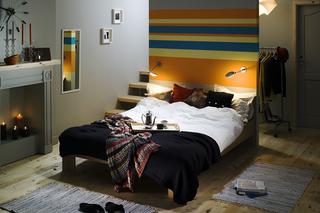Skandynawskie barwy w sypialni