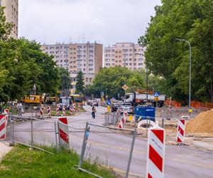 Budowa tramwaju na Stegny w Warszawie