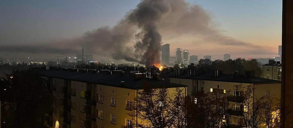 Pożar w Katowicach
