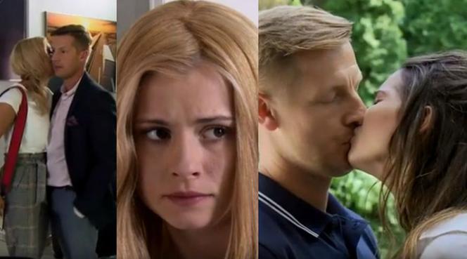 M jak miłość. Julka (Joanna Kuberska), Katia (Joanna Jarmołowicz), Paweł (Rafał Mroczek), Kalina (Karolina Sawka)