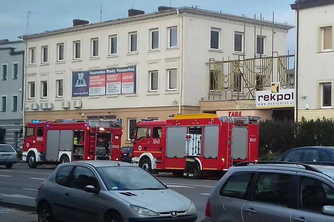 Pożar wybuchł na ul. Grunwaldzkiej w Bydgoszczy