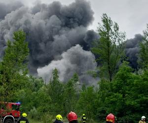 Pożar materiałów niebezpiecznych w Kaczycach