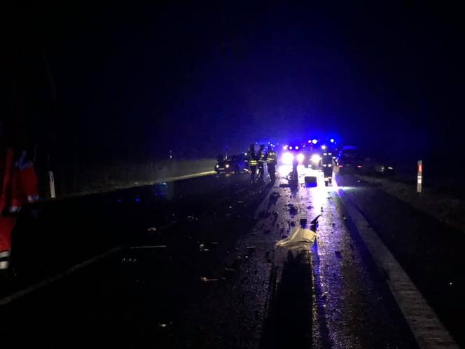 Wypadek na DK 10 w Przyłubiu 