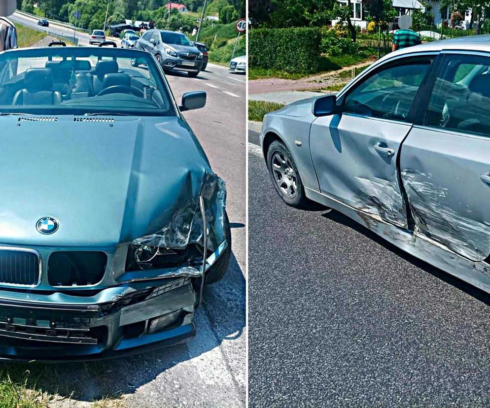  Kolizja samochodów BMW w Baryczu.