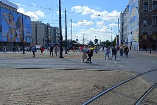 Strajk MOPS Łódź 22.06.