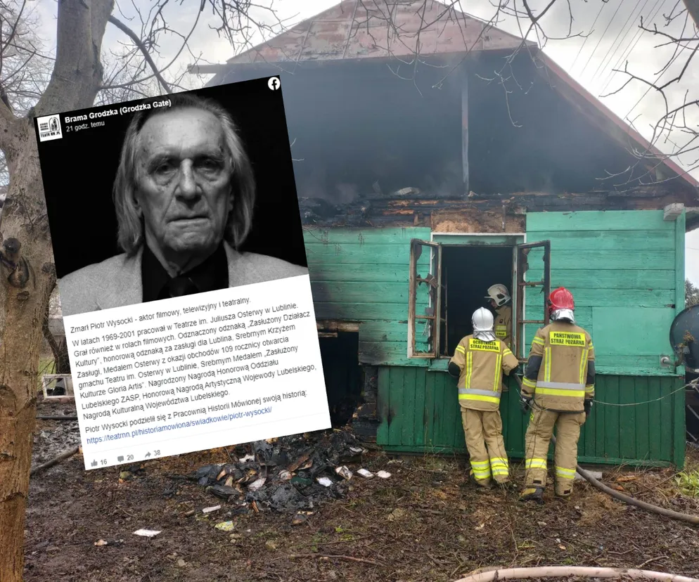 Znany aktor zginął w pożarze na Lubelszczyźnie