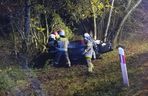 Śmiertelny wypadek pod Bełchatowem. 29-latka uderzyła audi w drzewo [ZDJĘCIA]