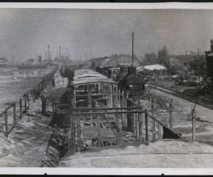Zniszczony Dworzec Wileński w Warszawie (ok. 1939 r.)