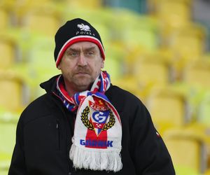 Kibice GKS Katowice na meczu z Piastem Gliwice 8.11.2025