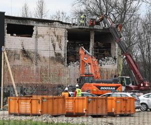 Rozbiórka archiwum Urzędu Miasta Krakowa przy ul. Na Załęczu