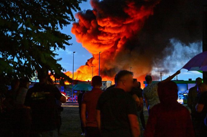 Pożar hali w Mińsku Mazowieckim