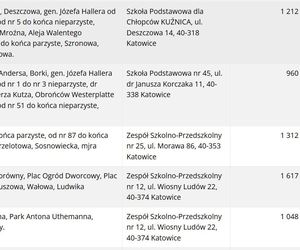 Frekwencja wyborcza w Katowicach wg lokali wyborczych