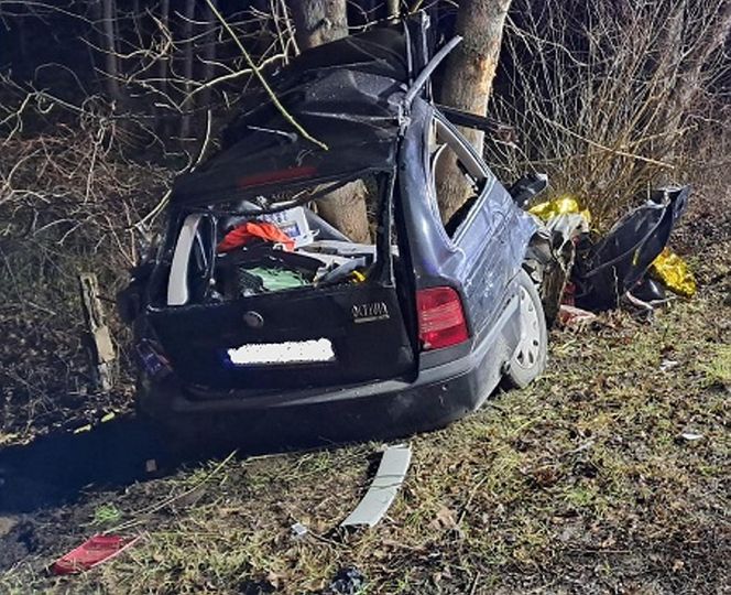 Śmiertelny wypadek pod Gostyninem. Trzy osoby zginęły w piątek trzynastego [ZDJĘCIA].