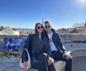 Bartłomiej Wdowik z dziewczyną 