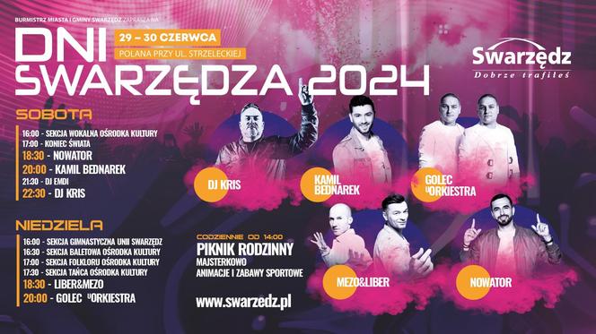 Dni Swarzędza 2024: program, atrakcje, gwiazdy, koncerty