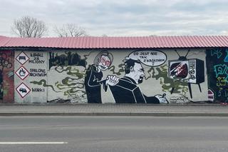 Autor muralu pyta Co jest nie tak z Krakowem? Prezydent Majchrowski odpowiada